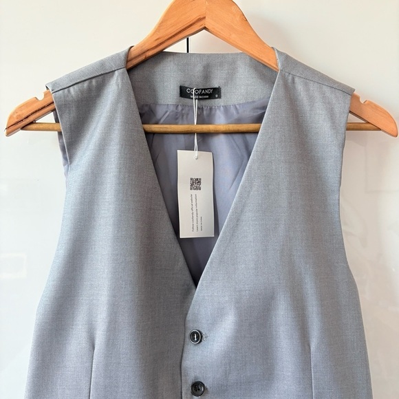 ☀️Coofandy Men's Gray Vest - Picture 3 of 11